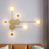 Aplique de pared LED de diseño moderno con 6 luces para salón
