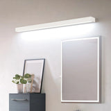 Aplique para espejo de baño LED IP44 rectangular alargado minimalista