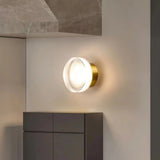Aplique de pared redondo LED moderno Ø14 cm para pasillo