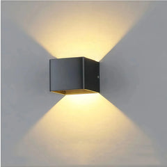 Aplique de pared cubo LED moderno bidireccional en varios colores para salón