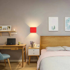Aplique de pared cubo LED moderno bidireccional en varios colores para salón