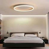 Plafón circular de techo minimalista con LED de luz suave blanco para dormitorio