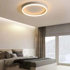Plafón circular de techo minimalista con LED de luz suave blanco para dormitorio