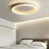 Plafón circular de techo minimalista con LED de luz suave blanco para dormitorio