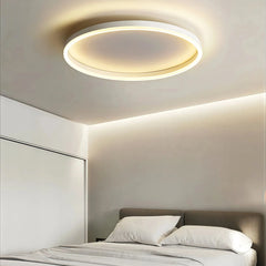 Plafón circular de techo minimalista con LED de luz suave blanco para dormitorio