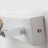 Aplique de pared nórdico LED orientable de vidrio blanco para dormitorio