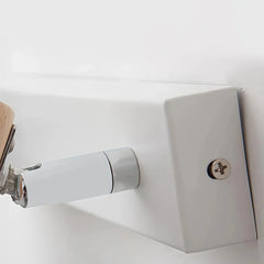 Aplique de pared nórdico LED orientable de vidrio blanco para dormitorio