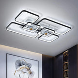 Ventilador de techo de diseño con luz LED, mando a distancia y estilo moderno para salón