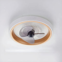 Ventilador de techo silencioso LED regulable Macaron Ø50 cm para dormitorio