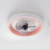 Ventilador de techo silencioso LED regulable Macaron Ø50 cm para dormitorio