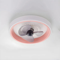 Ventilador de techo silencioso LED regulable Macaron Ø50 cm para dormitorio