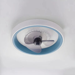 Ventilador de techo silencioso LED regulable Macaron Ø50 cm para dormitorio