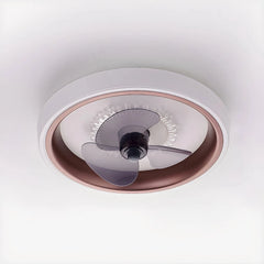 Ventilador de techo silencioso LED regulable Macaron Ø50 cm para dormitorio
