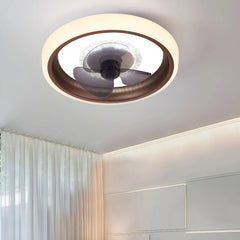 Ventilador de techo silencioso LED regulable Macaron Ø50 cm para dormitorio