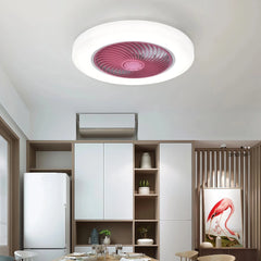 Ventilador de techo silencioso sin aspas con luz LED regulable para dormitorio