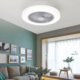 Ventilador de techo silencioso sin aspas con luz LED regulable para dormitorio