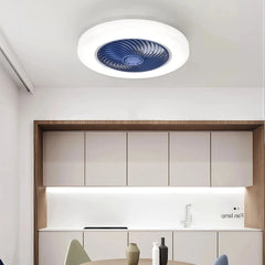 Ventilador de techo silencioso sin aspas con luz LED regulable para dormitorio