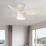 Ventilador de techo con luz moderno LED regulable con mando a distancia para dormitorio