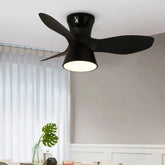 Ventilador de techo con luz moderno LED regulable con mando a distancia para dormitorio