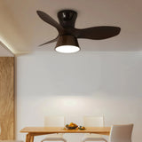 Ventilador de techo con luz moderno LED regulable con mando a distancia para dormitorio