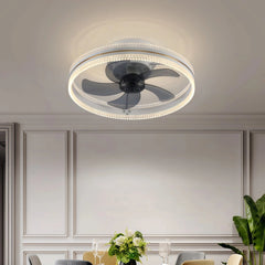 Ventilador de techo moderno con luz LED regulable y silencioso Ø49 cm