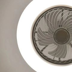 Ventilador de techo con luz sin aspas silencioso Morandi Ø52 cm para salón