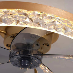 Ventilador de techo moderno con luz LED y motor inverter silencioso Ø50 cm
