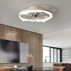 Ventilador de techo silencioso con luz LED regulable y diseño moderno Ø50 cm
