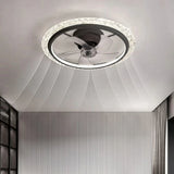 Ventilador de techo con luz silencioso LED regulable para dormitorio moderno Ø50/60 cm
