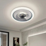 Ventilador de techo moderno silencioso con luz LED y mando Morandi Ø50 cm