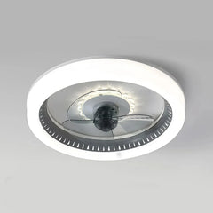 Ventilador de techo silencioso con luz LED regulable Macaron Ø50 cm para dormitorio