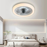 Ventilador de techo silencioso con luz LED regulable Macaron Ø50 cm para dormitorio