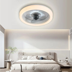 Ventilador de techo silencioso con luz LED regulable Macaron Ø50 cm para dormitorio