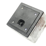 Lámpara decorativa exterior solar LED IP65 de suelo con efecto hielo