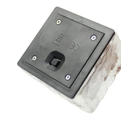 Lámpara decorativa exterior solar LED IP65 de suelo con efecto hielo