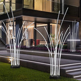 Lámpara decorativa exterior LED IP65 moderna de fibra óptica efecto junco para jardín