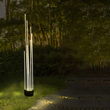 Lámpara decorativa exterior LED IP65 moderna de fibra óptica efecto junco para jardín