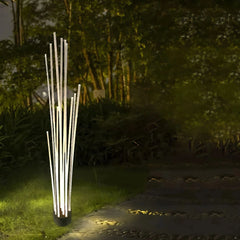 Lámpara decorativa exterior LED IP65 moderna de fibra óptica efecto junco para jardín
