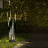 Lámpara decorativa exterior LED IP65 moderna de fibra óptica efecto junco para jardín