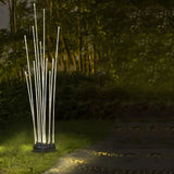 Lámpara decorativa exterior LED IP65 moderna de fibra óptica efecto junco para jardín