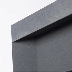 Lámpara solar sobremuro LED IP65 de metal con diseño rectangular para pilar
