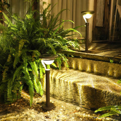 Lámpara de estaca para jardín solar LED IP65 de metal