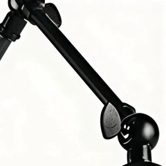 Aplique de pared con brazo articulado industrial de metal para mesilla de noche