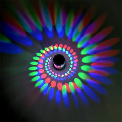 Aplique de pared decorativo moderno LED efecto espiral para salón