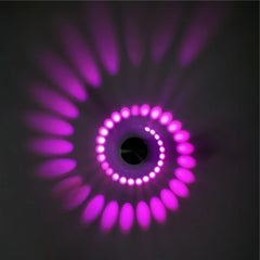 Aplique de pared decorativo moderno LED efecto espiral para salón