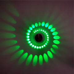 Aplique de pared decorativo moderno LED efecto espiral para salón