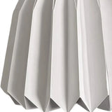 Lámpara colgante origami nórdica blanca con LED regulable para comedor