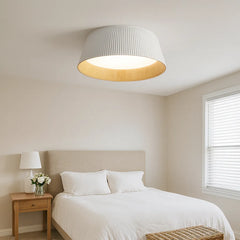 Lámpara de Techo LED Redonda Moderna con Diseño de Rayas para Dormitorio, Ø 46 cm