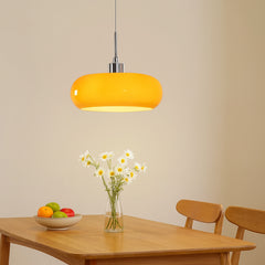 Lámpara Colgante Nórdica de Vidrio en Forma de Cuenco para Comedor