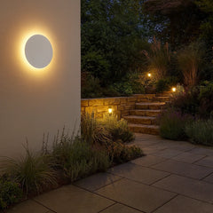 Aplique exterior redondo moderno LED IP65 para porche